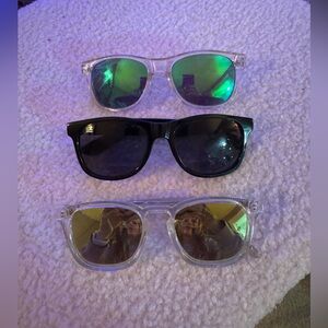 Blenders 3 pack set year round snowboarding skiing skate polarized sunglasses